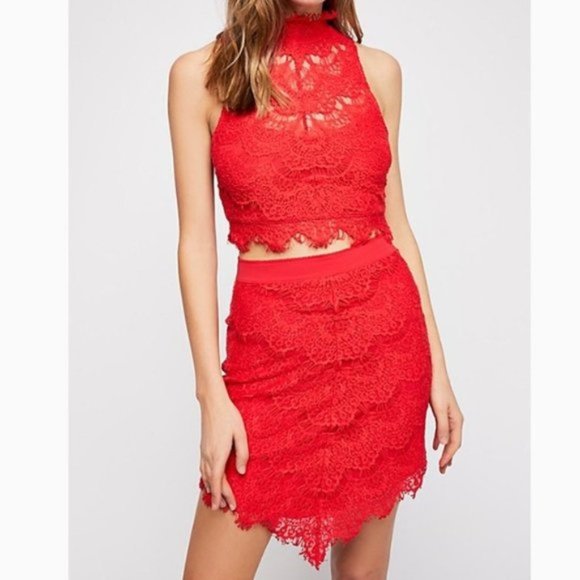 Free People Dresses & Skirts - NWT Free People Sabina Lace 2-Piece Dress Set